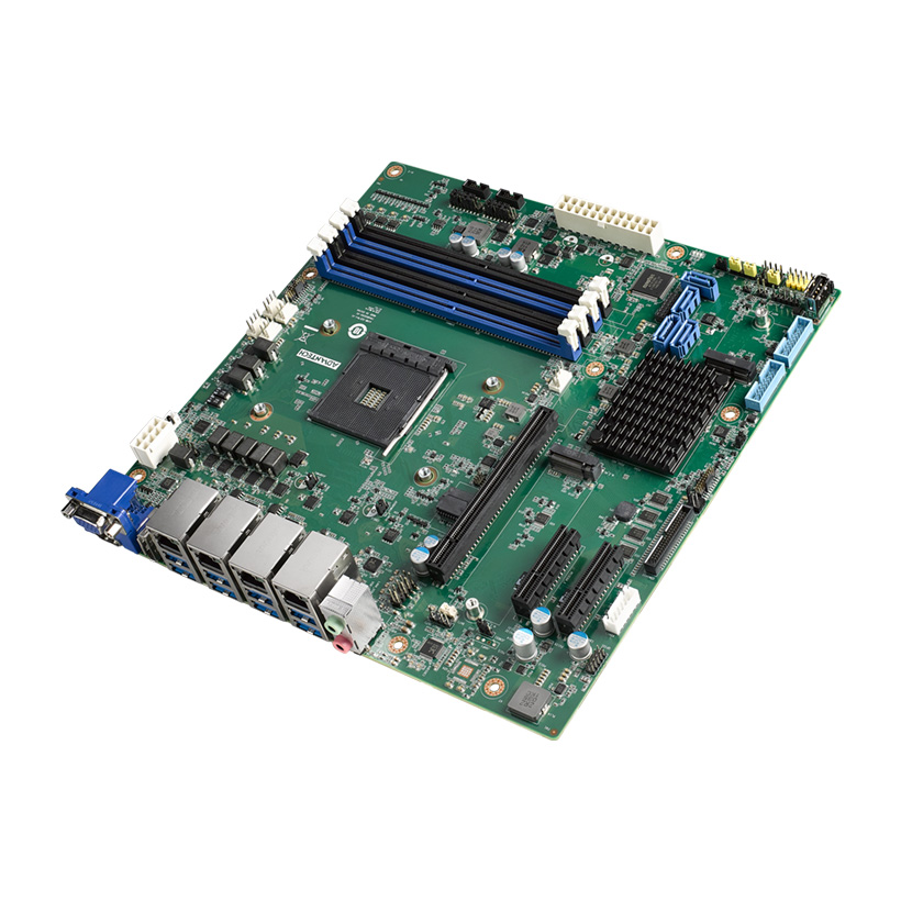 foto Advantech presenta la AIMB-522, una placa madre Micro-ATX industrial con AMD Ryzen™ Embedded 5000 para procesamiento de imágenes IA.